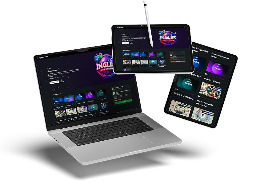 Dispositivos mostrando o curso