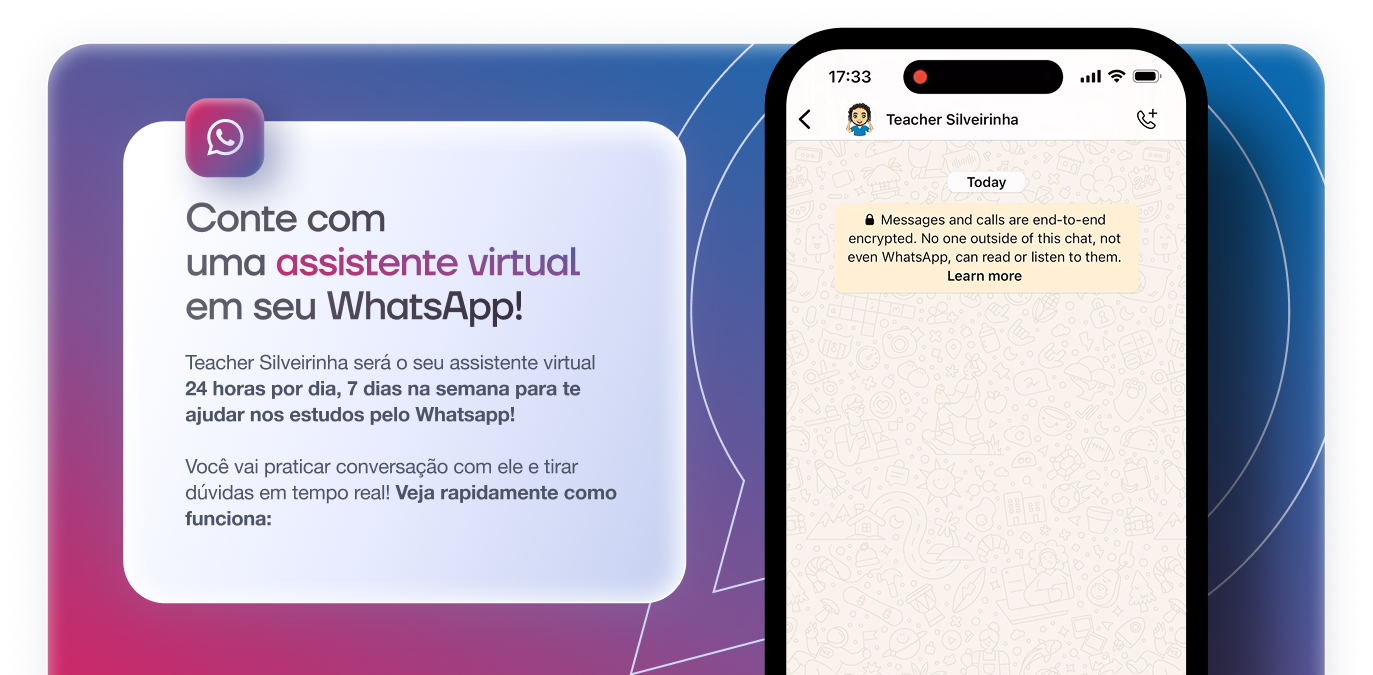 Conte com uma assistente virtual em seu WhatsApp!